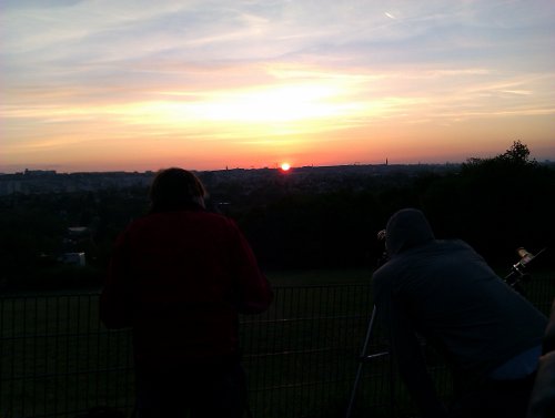 Venustransit Sonnenaufgang Roter Berg